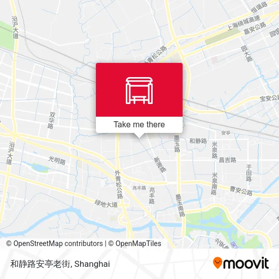 和静路安亭老街 map