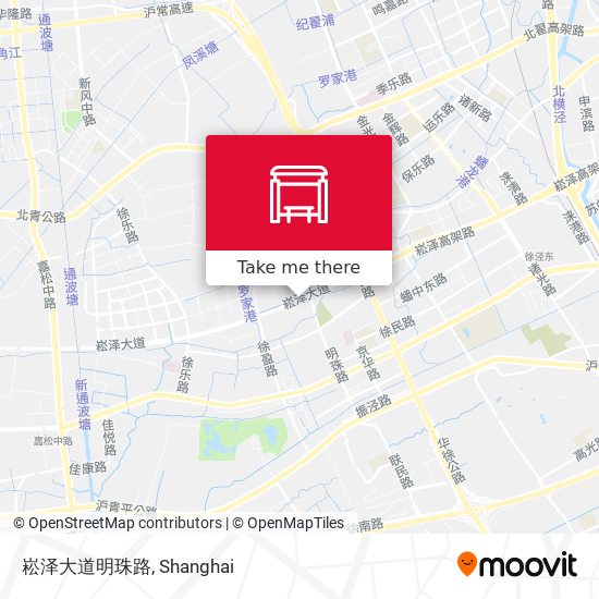 崧泽大道明珠路 map