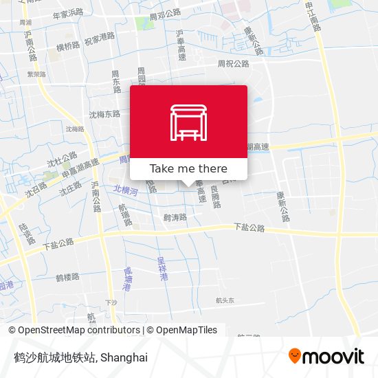 鹤沙航城地铁站 map
