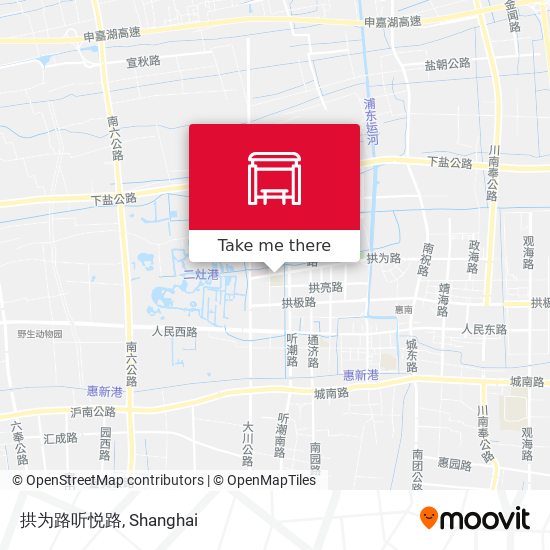 拱为路听悦路 map