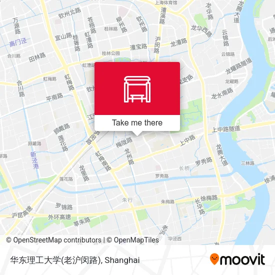 华东理工大学(老沪闵路) map