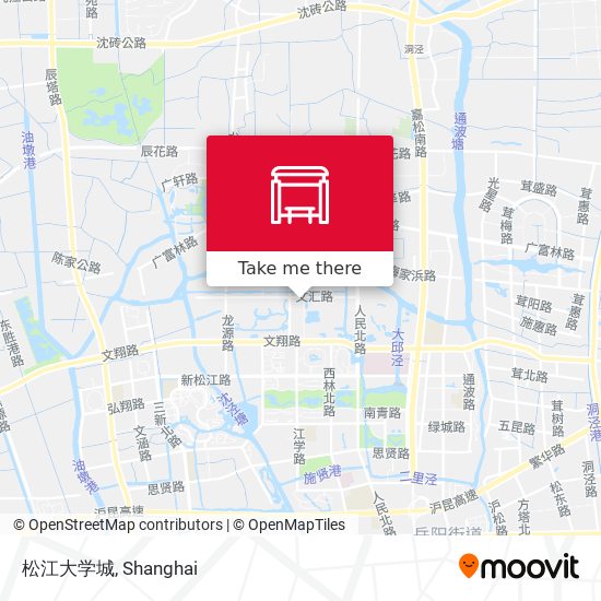 松江大学城 map