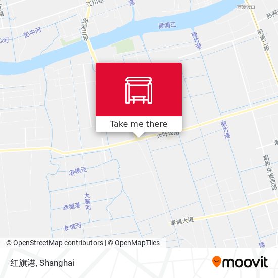 红旗港 map