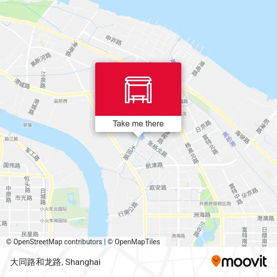 大同路和龙路 map