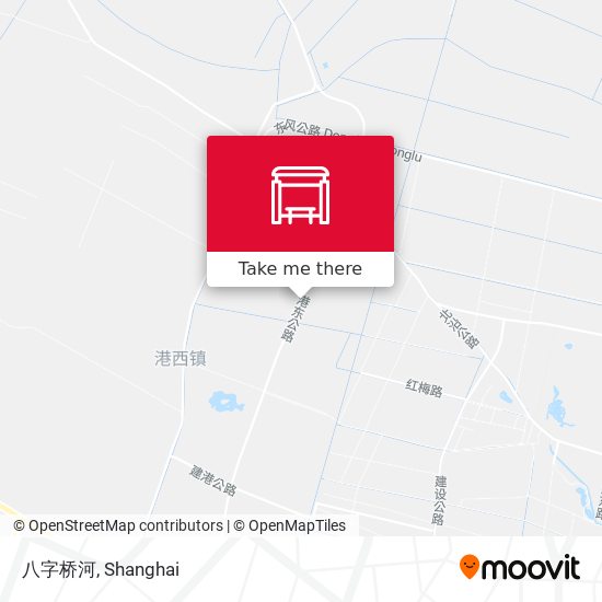 八字桥河 map