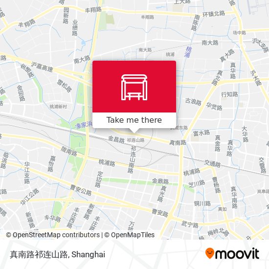 真南路祁连山路 map