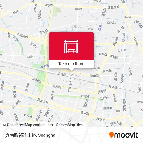 真南路祁连山路 map