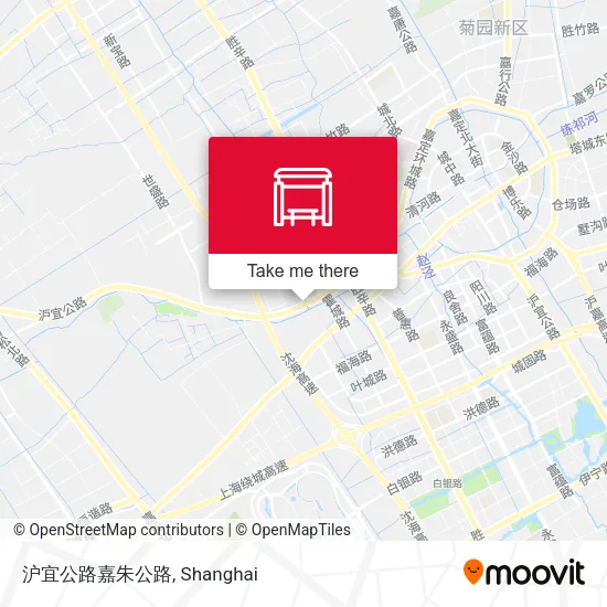 沪宜公路嘉朱公路 map