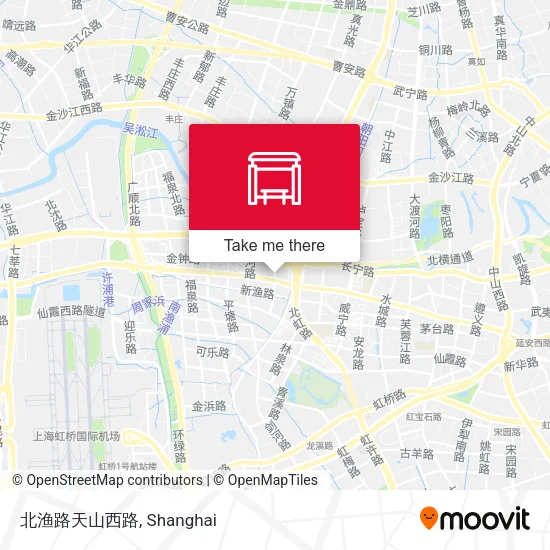 北渔路天山西路 map