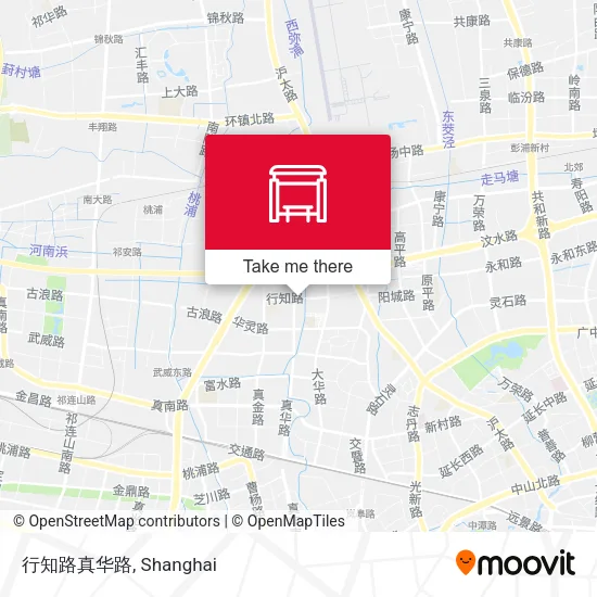 行知路真华路 map