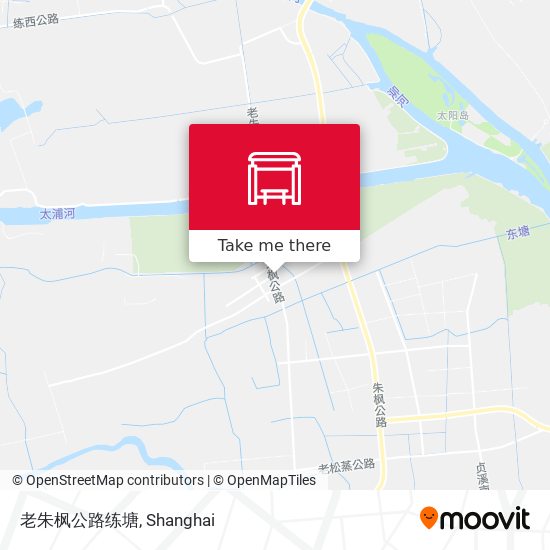 老朱枫公路练塘 map