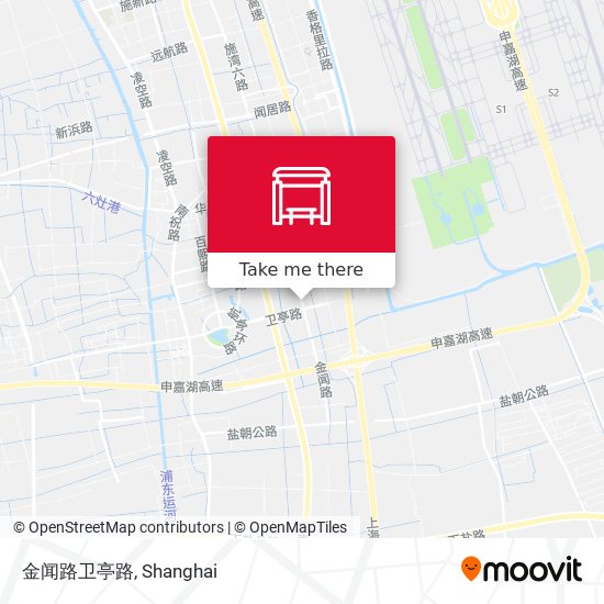 金闻路卫亭路 map