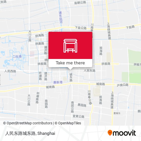 人民东路城东路 map