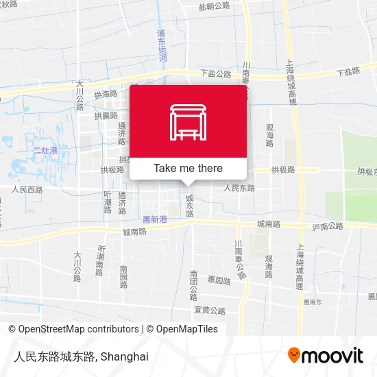 人民东路城东路 map