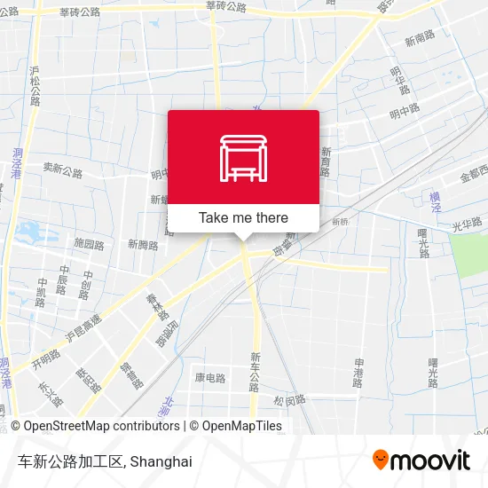 车新公路加工区 map