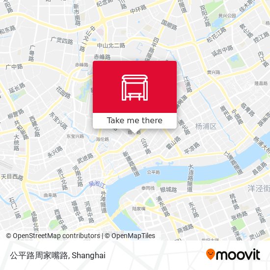 公平路周家嘴路 map