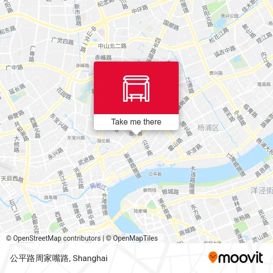 公平路周家嘴路 map