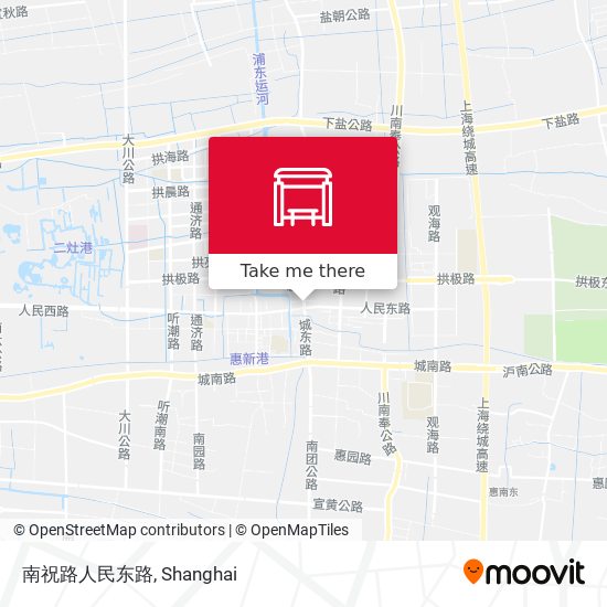 南祝路人民东路 map