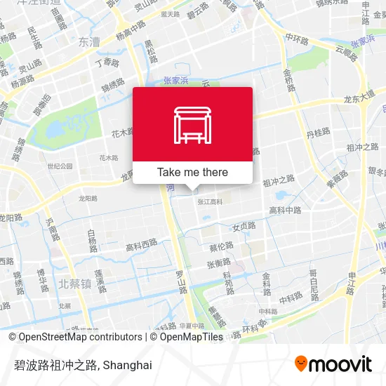 碧波路祖冲之路 map