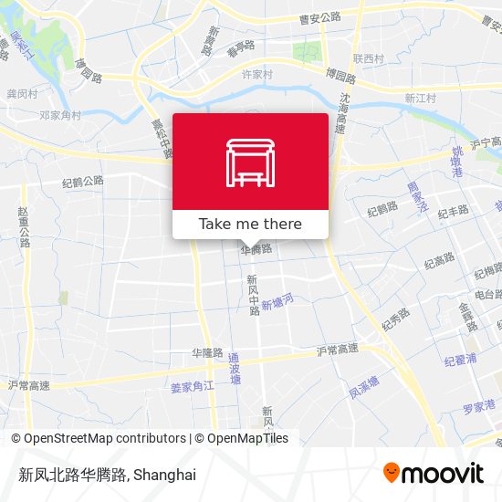 新凤北路华腾路 map