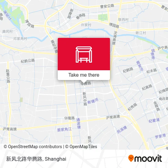 新凤北路华腾路 map