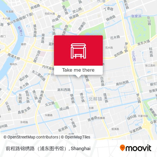 前程路锦绣路（浦东图书馆） map