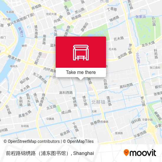前程路锦绣路（浦东图书馆） map