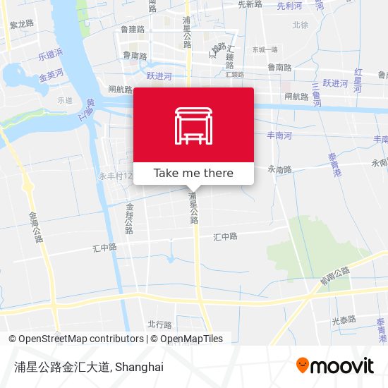 浦星公路金汇大道 map