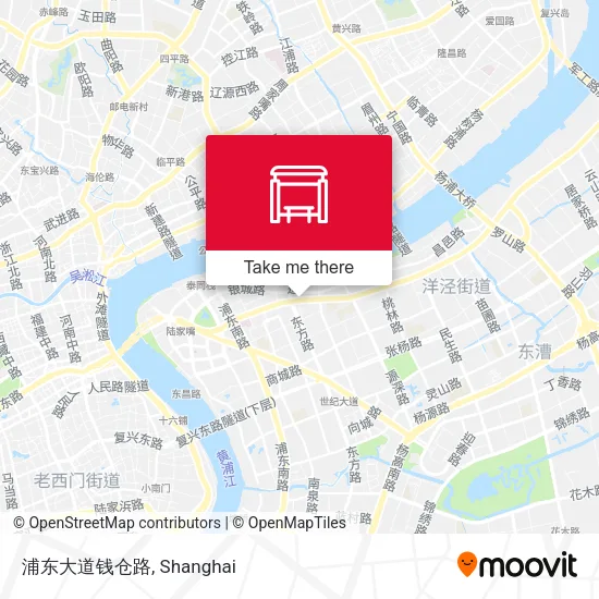 浦东大道钱仓路 map