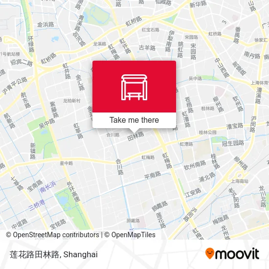 莲花路田林路 map