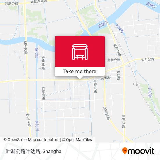 叶新公路叶达路 map