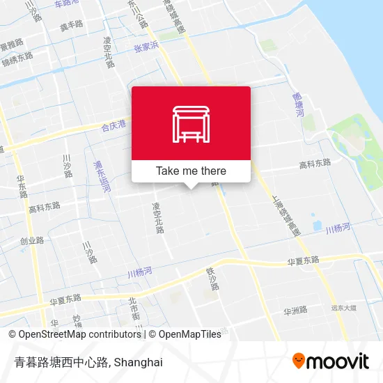 青暮路塘西中心路 map