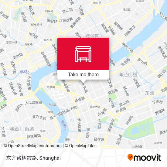 东方路栖霞路 map