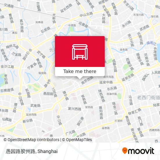 愚园路胶州路 map