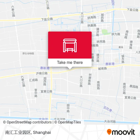南汇工业园区 map