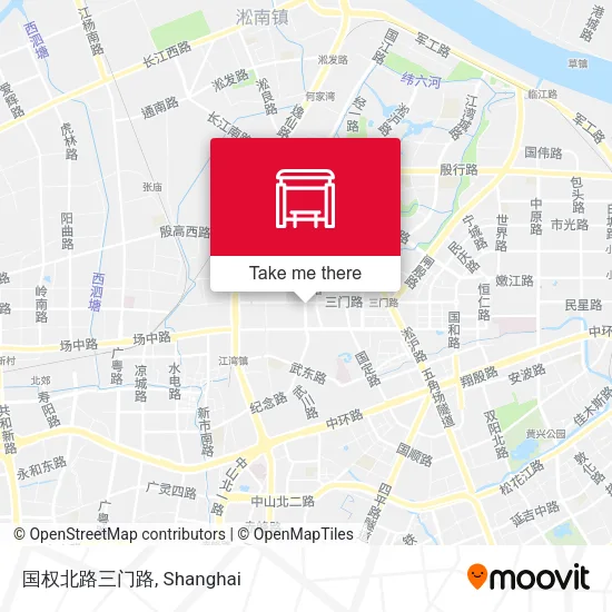 国权北路三门路 map