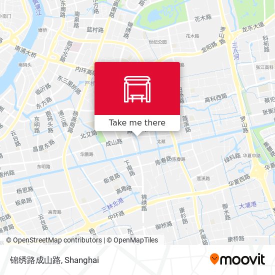 锦绣路成山路 map
