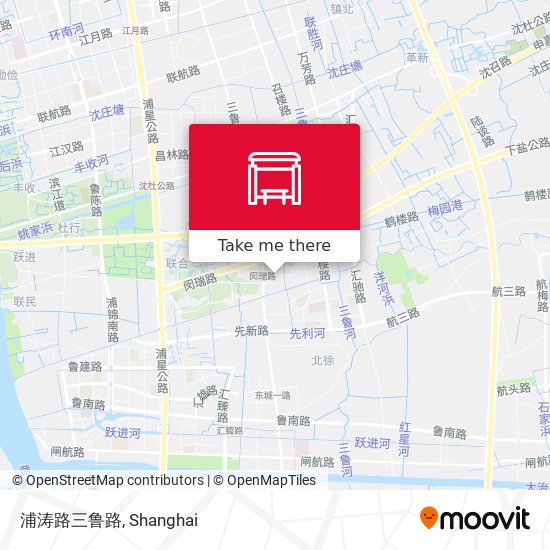 浦涛路三鲁路 map