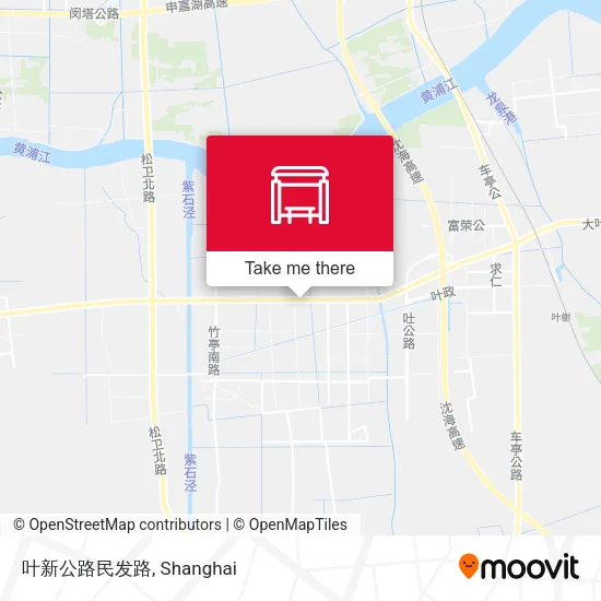 叶新公路民发路 map