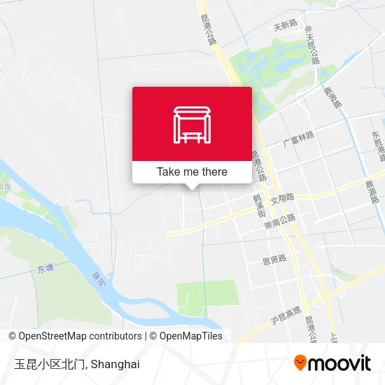 玉昆小区北门 map