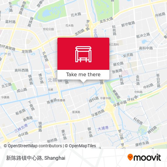 新陈路镇中心路 map