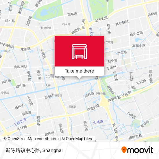 新陈路镇中心路 map