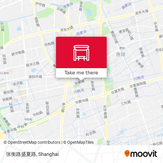 张衡路盛夏路 map