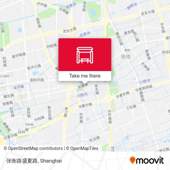 张衡路盛夏路 map
