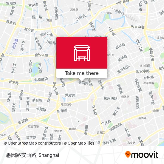 愚园路安西路 map