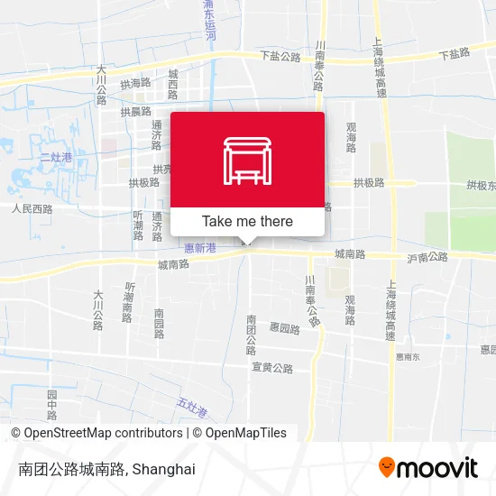 南团公路城南路 map