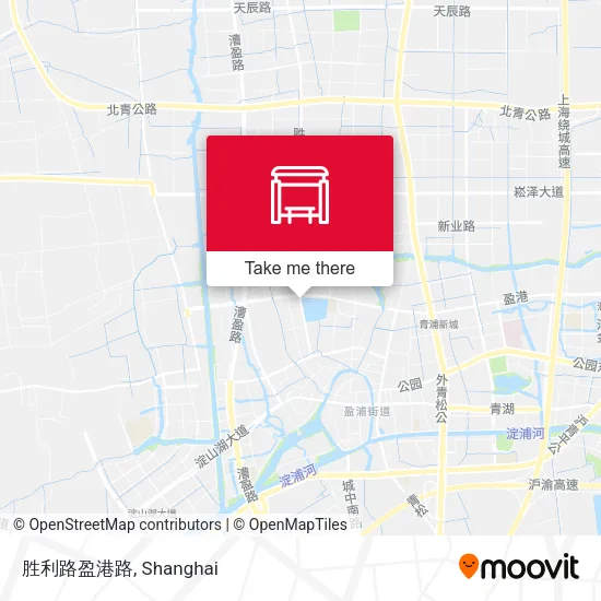 胜利路盈港路 map