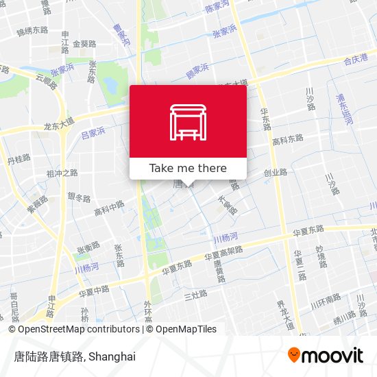 唐陆路唐镇路 map