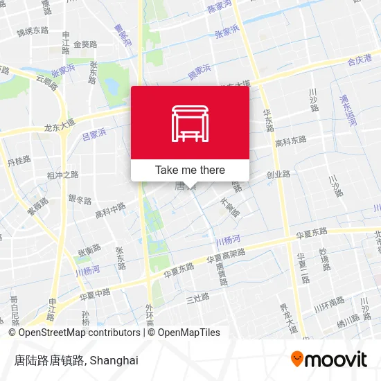 唐陆路唐镇路 map