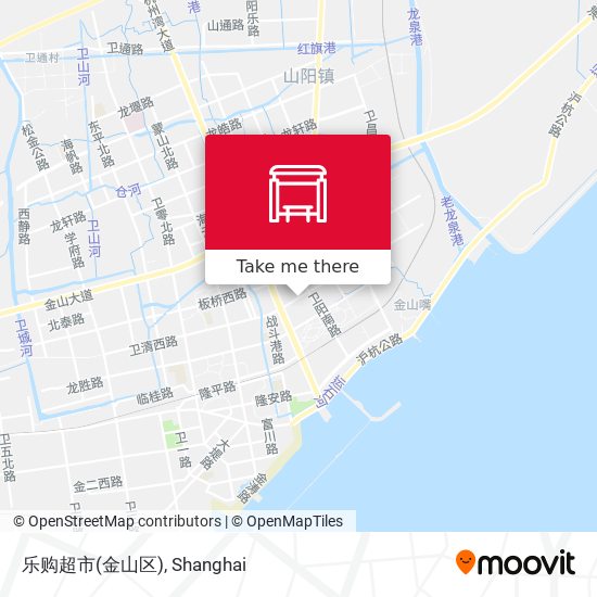 乐购超市(金山区) map